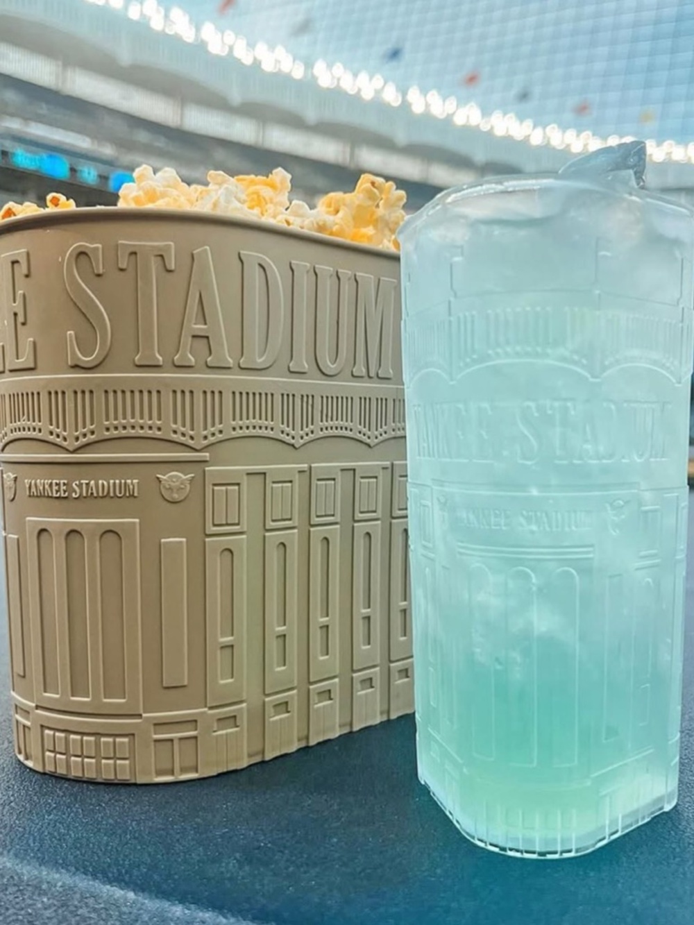 Limited Edition Yankee Stadium Shaped Popcorn Bucket with Bonus Cup